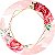 Painel de Festa em Tecido - Geométrico Floral Rosa - Imagem 1