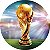 Painel de Festa em Tecido - Futebol Copa do Mundo 2022 Troféu - Imagem 1