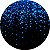 Painel de Festa em Tecido - Efeito Glitter Azul Fundo Preto - Imagem 1