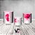 Trio De Capas De Cilindro 3d - Dia das Mulheres Floral Rosa Elegante - Imagem 2