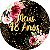 Painel de Festa em Tecido - Flores e Brilhos Meus 48 Anos Dourado - Imagem 1