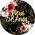 Painel de Festa em Tecido - Flores e Brilhos Meus 58 Anos Dourado - Imagem 1