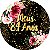 Painel de Festa em Tecido - Flores e Brilhos Meus 84 Anos Dourado - Imagem 1