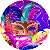 Painel de Festa em Tecido - Carnaval Efeito Glitter Colorido - Imagem 1