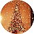 Painel de Festa em Tecido - Árvore de Natal Efeito Brilhante - Imagem 1