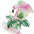 Painel de Festa em Tecido - Flamingo Rosa Aquarela - Imagem 1