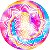 Painel de Festa em Tecido - Tie Dye Mandala Hippie - Imagem 1