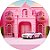 Painel de Festa em Tecido - Casa de Boneca Rosa Fashion com Carro Branco - Imagem 1