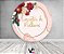 Painel de Festa em Tecido - Encontro de Mulheres Rosa Floral 070 - Imagem 2