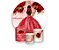 Painel de Festa 3d + Trio Capa Cilindro -  Princesa Marmorizado com Flores Vermelha - Imagem 1