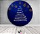 Painel de Festa em Tecido - Efeito Árvore de Natal Brilhante Fundo Azul - Imagem 2