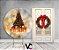 Painel Redondo + Painel Vertical - Árvore de Natal Tons Dourados Chique - Imagem 2