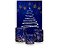 Painel De Festa Vertical + Trio De Capas Cilindro -Efeito Árvore de  Natal Brilhante Azul - Imagem 1