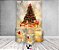 Painel De Festa Vertical + Trio De Capas Cilindro -  Feliz Natal Árvore Tons Dourado - Imagem 2