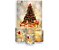 Painel De Festa Vertical + Trio De Capas Cilindro -  Feliz Natal Árvore Tons Dourado - Imagem 1