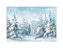 Fundo Fotográfico 2,20 X 1,50 - Natal Floresta de Neve Iluminada - Imagem 1