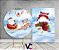 Painel Redondo + Painel Vertical - Natal Papai Noel com Treno Cute 012 - Imagem 2