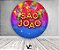 Painel De Festa Redondo 1,50x1,50 -São João Azul e Vermelho 027 - Imagem 2
