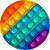 Painel De Festa Redondo 1,50x1,50 - Brinquedo Bolha Push Pop It 001 - Imagem 1