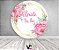 Painel De Festa Redondo 1,50x1,50 - Bride To Be Floral Rosa 016 - Imagem 2