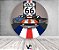 Painel De Festa Redondo 1,50x1,50- Route 66 Carros Antigos 009 - Imagem 2