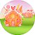 Painel De Festa Redondo 1,50x1,50 - Casinha de Doces Cute 019 - Imagem 1