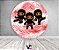 Painel De Festa Redondo 1,50x1,50 - Ninjas Cute Vermelho 050 - Imagem 2