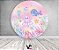Painel De Festa Redondo 1,50x1,50 - Fundo do Mar Rosa Aquarela 033 - Imagem 2