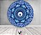Painel De Festa Redondo 1,50x1,50 - Mandala Olho Grego Azul 004 - Imagem 2