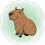 Painel De Festa Redondo 1,50x1,50 - Capivara Cute 043 - Imagem 1