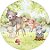 Painel De Festa Redondo 1,50x1,50 - Animais Bosque Cute Aquarela 057 - Imagem 1