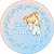 Painel De Festa Redondo 1,50x1,50 - Chá de Fraldas Ursinho Azul 061 - Imagem 1