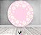 Painel De Festa Redondo 1,50x1,50 - Margaridas Fundo Rosa 133 - Imagem 2