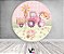 Painel De Festa Redondo 1,50x1,50 - Fazendinha Rosa Menina Cute 048 - Imagem 2