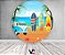 Painel De Festa Redondo 1,50x1,50 - Praia Beach Surf 009 - Imagem 2