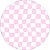 Painel De Festa Redondo 1,50x1,50 - Estampa Quadriculado Rosa Suave 045 - Imagem 1