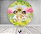 Painel De Festa Redondo 1,50x1,50 - Jardim Floral com Bonecas 051 - Imagem 2