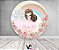Painel De Festa Redondo 1,50x1,50 - Jardim Floral com Princesa 055 - Imagem 2
