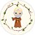 Painel De Festa Redondo 1,50x1,50 - Santo São Padre Pio Cute 022 - Imagem 1