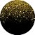 Painel De Festa Redondo 1,50x1,50 - Efeito Glitter Dourado 010 - Imagem 1