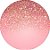Painel De Festa Redondo 1,50x1,50 - Rose Efeito Glitter 014 - Imagem 1