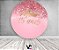 Painel De Festa Redondo 1,50x1,50 - Meus 15 Anos Rose Efeito Glitter 015 - Imagem 2