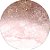 Painel De Festa Redondo 1,50x1,50 - Efeito Glitter e Mármore Rose 020 - Imagem 1