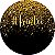 Painel De Festa Redondo 1,50x1,50 - Trintei Efeito Glitter Dourado 046 - Imagem 1