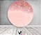 Painel De Festa Redondo 1,50x1,50 - Efeito Glitter Rose Gold 058 - Imagem 2
