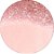 Painel De Festa Redondo 1,50x1,50 - Efeito Glitter Rose Gold 058 - Imagem 1