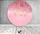 Painel De Festa Redondo 1,50x1,50 - Meus 40 Anos Efeito Glitter Rosa 073 - Imagem 2