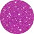 Painel De Festa Redondo 1,50x1,50 - Efeito Glitter Roxo 186 - Imagem 1