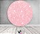 Painel De Festa Redondo 1,50x1,50 - Efeito Glitter Rosa Claro 187 - Imagem 2