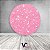 Painel De Festa Redondo 1,50x1,50 - Efeito Glitter Rosa Claro 190 - Imagem 2